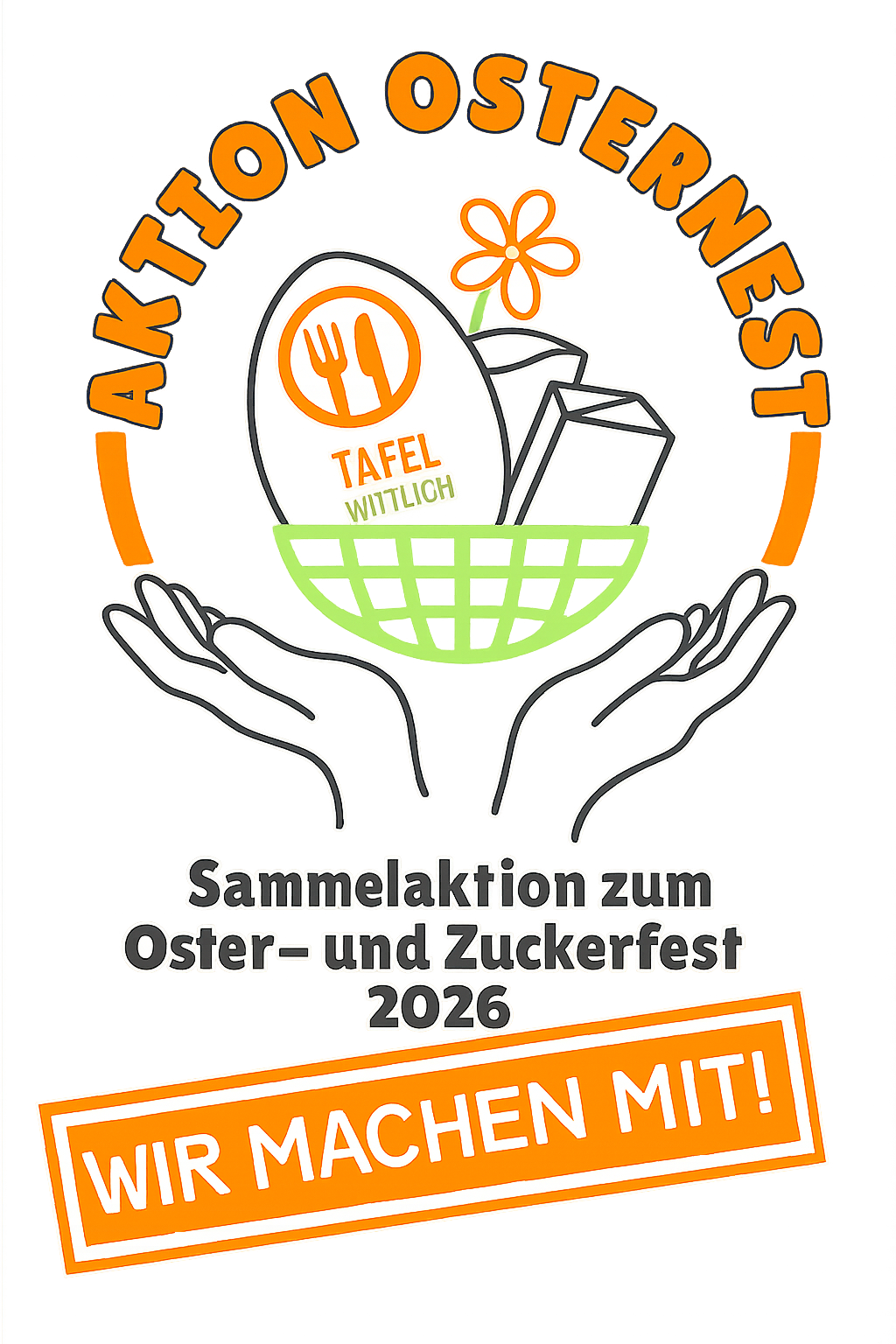 Mitmachen-Aktionssticker