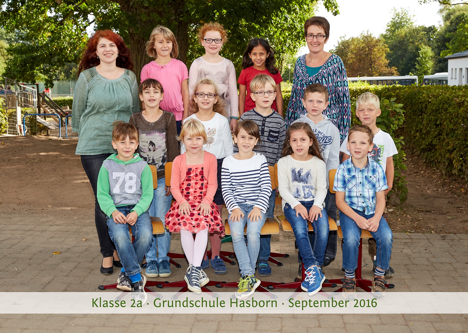 Gruppenfoto Schulklasse 2a